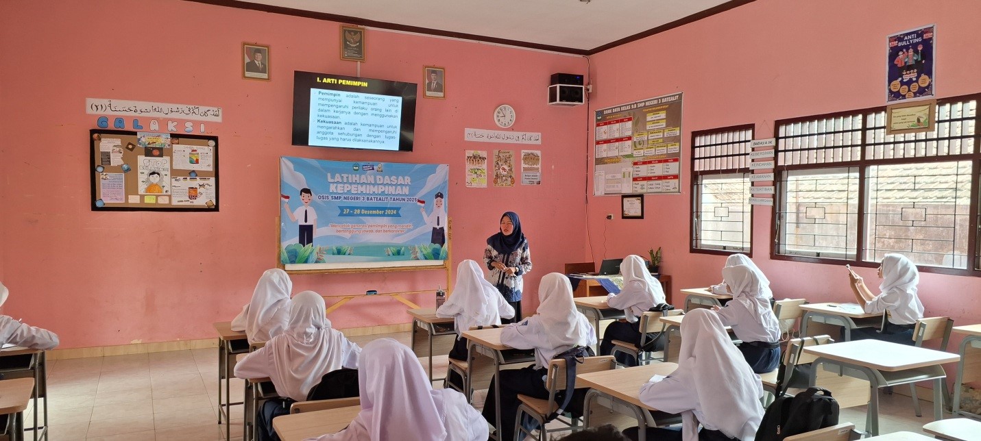 SMPN 3 Batealit Adakan Latihan Dasar Kepemimpinan (LDK) untuk Calon Pengurus OSIS